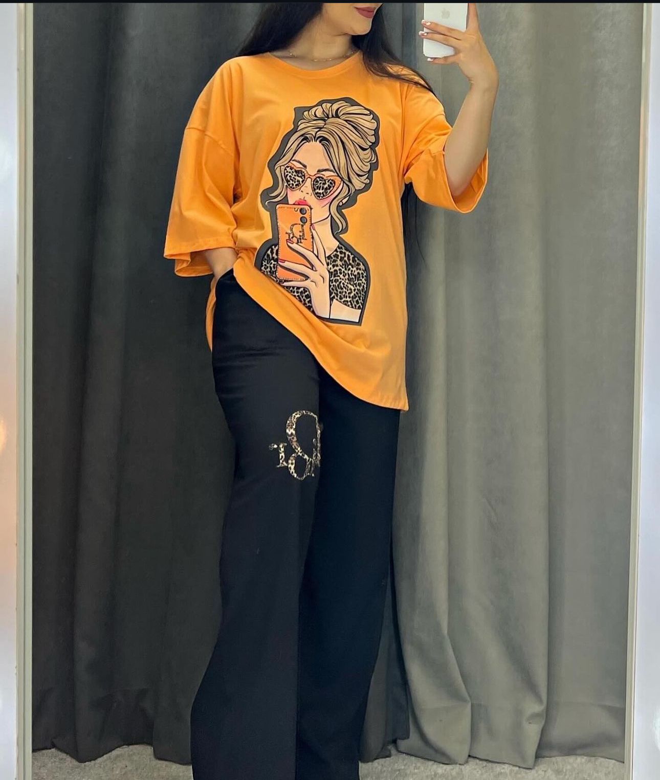 ZCC-25 Printed Drop-Shoulder Tee Trousers